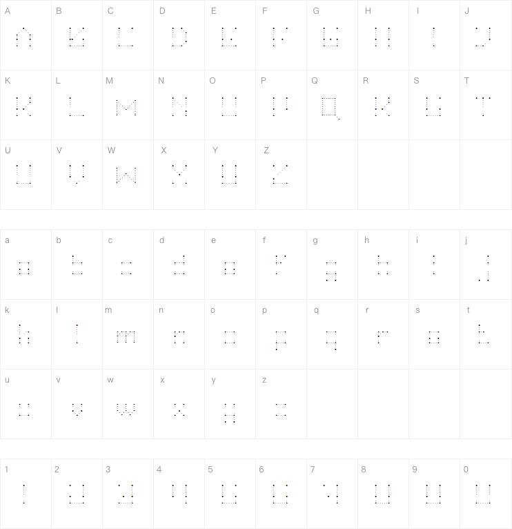 Hei dots follow me!字体