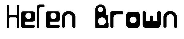Helen Brown字体