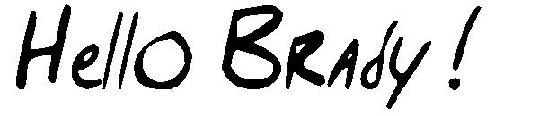 Hello Brady !