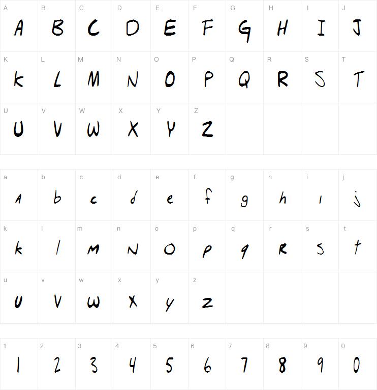Hello Brady !字体