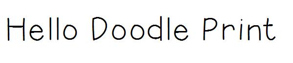 Hello Doodle Print