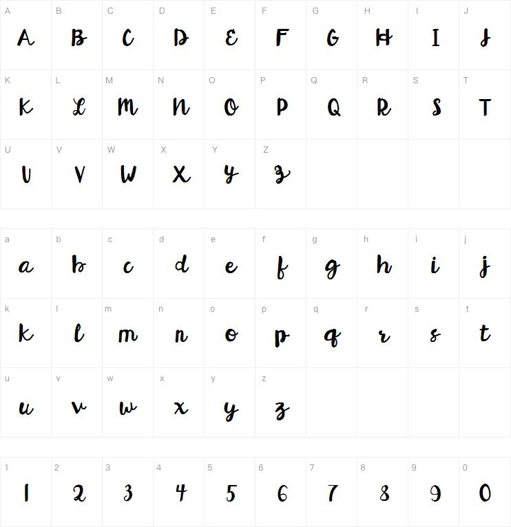 Hello Esli Script字体