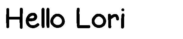 Hello Lori