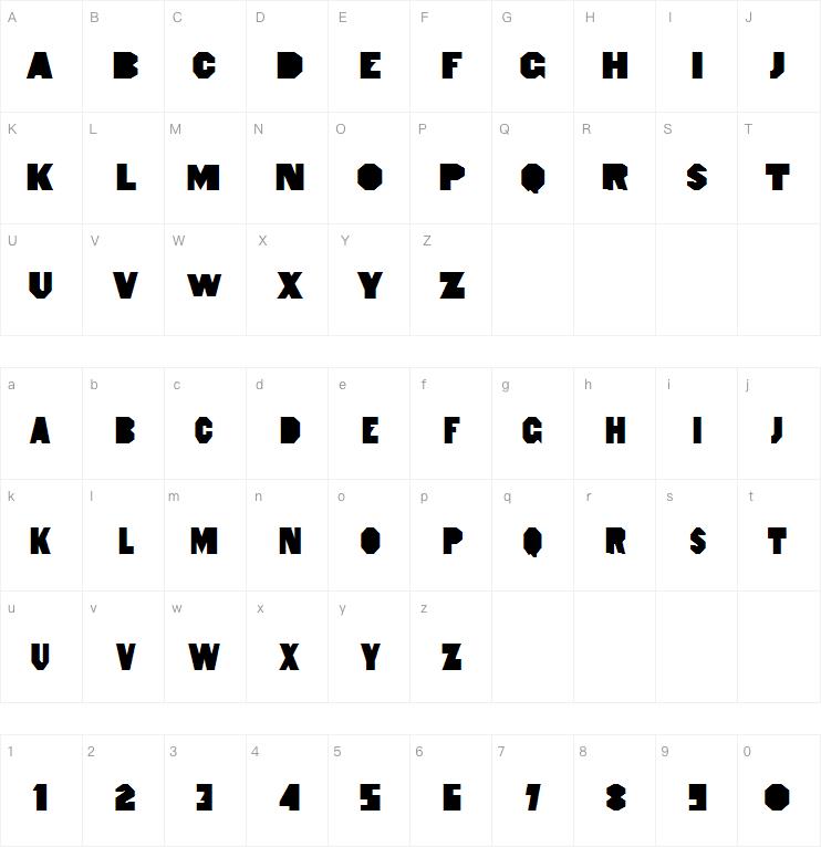 Heptagon French Limited Free Edition字体