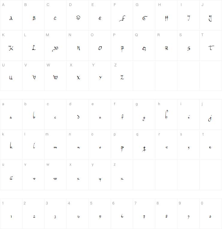 Herman Decanus AH字体