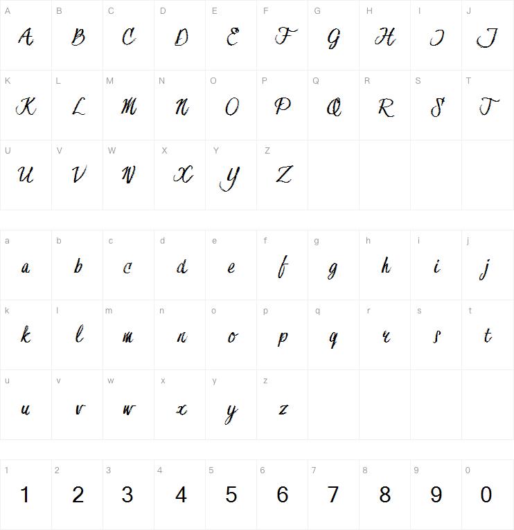 Hesster Moffett字体