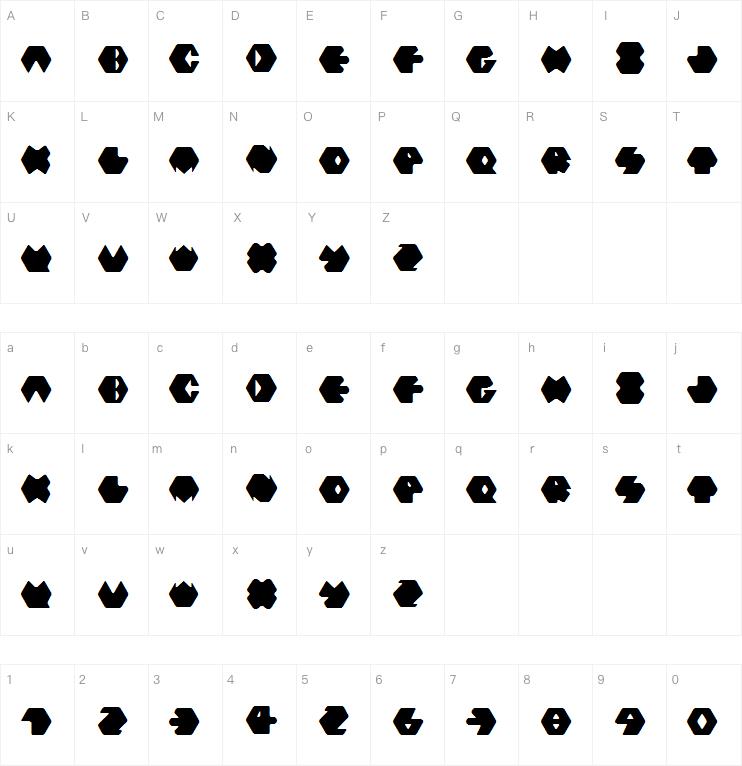 Hexafont字体