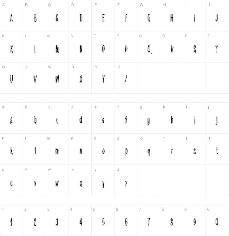 Hidden Zebra字体