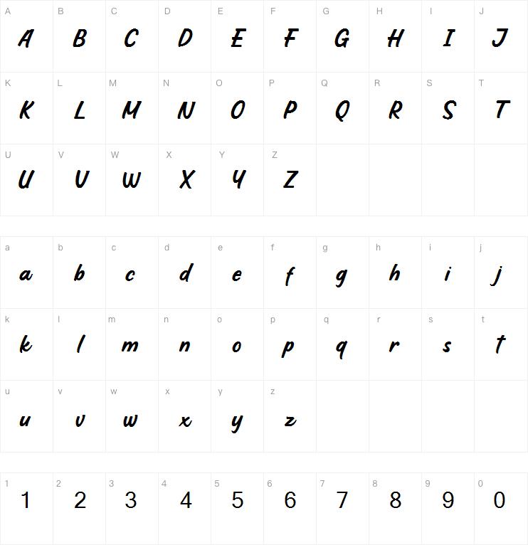 Hoffers Script Demo字体
