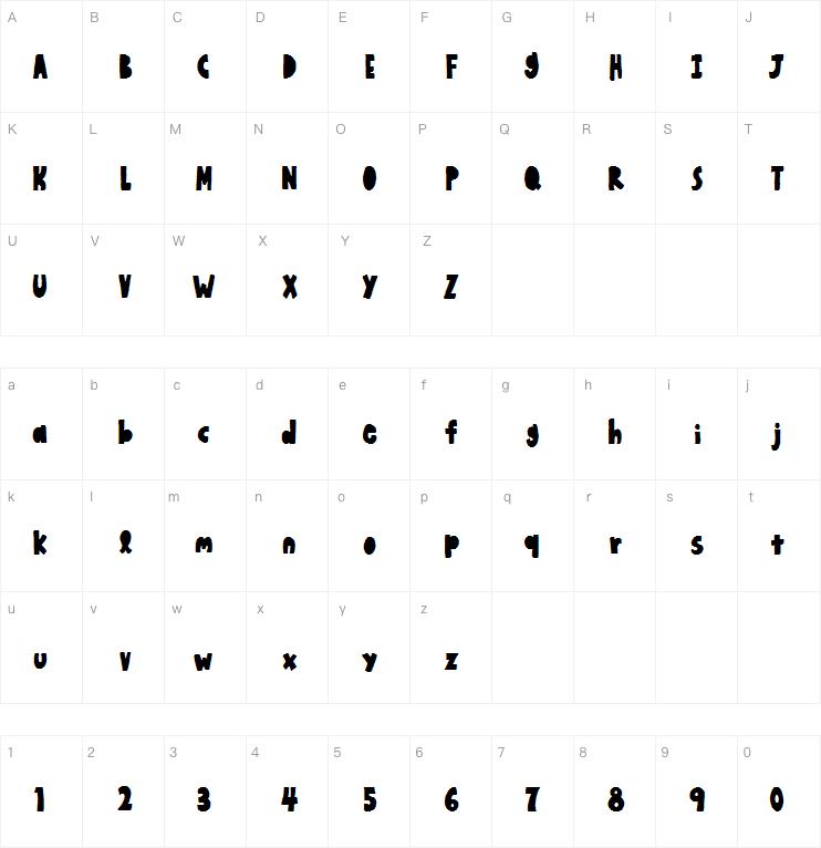 Honey Apple Filled字体