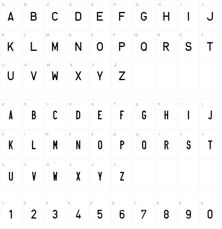 HUN-din 1451字体