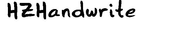 HZHandwrite字体