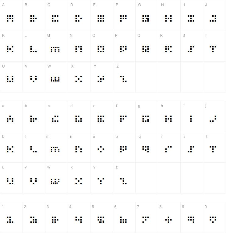 Iconian Bitmap字体