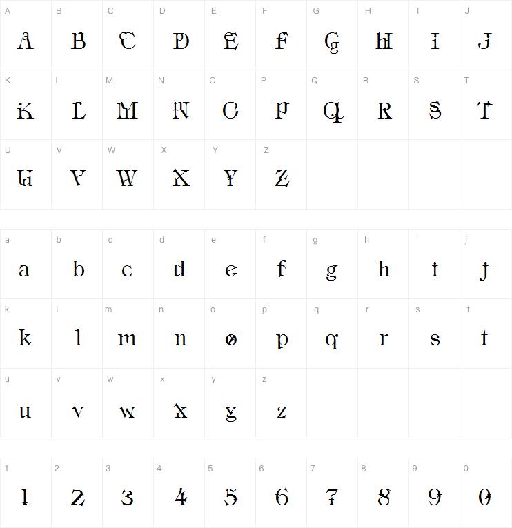 Industrial Schizophrenic字体