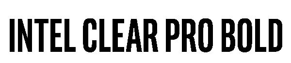 Intel Clear Pro Bold字体