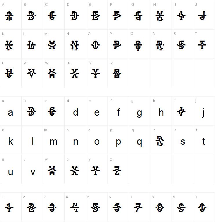 Interlock字体