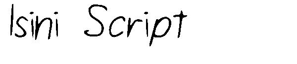 Isini Script字体