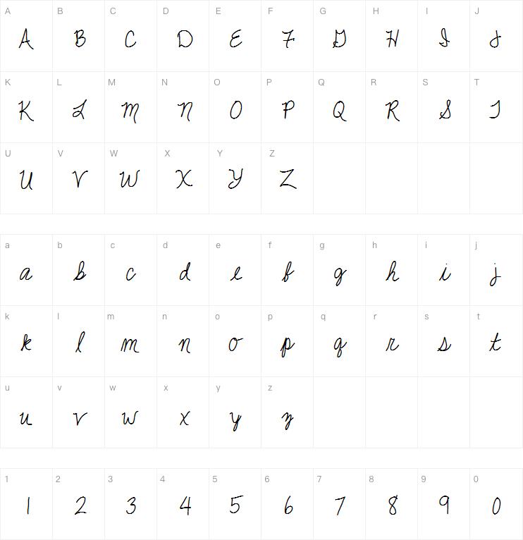 Jackie K Cursive字体