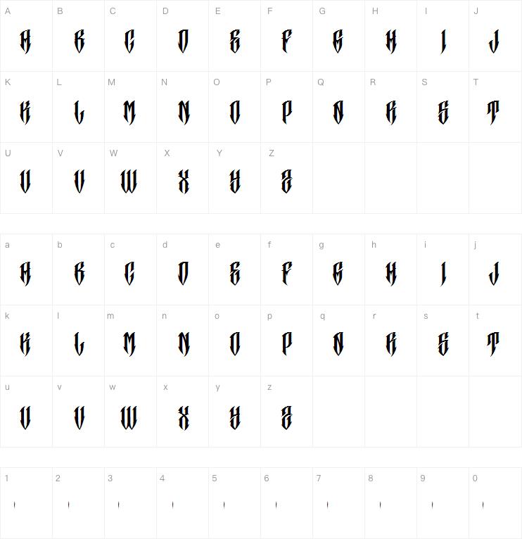 Jakejarkor Craneo字体