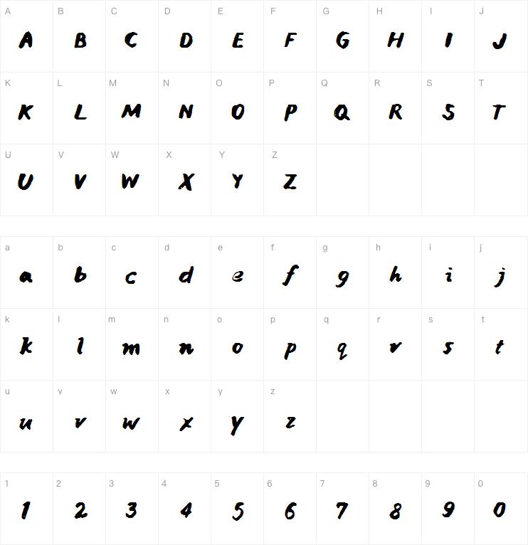 Janice Hand Ink字体