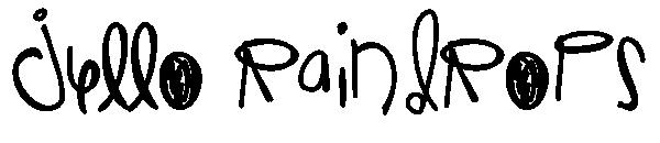 Jello Raindrops字体