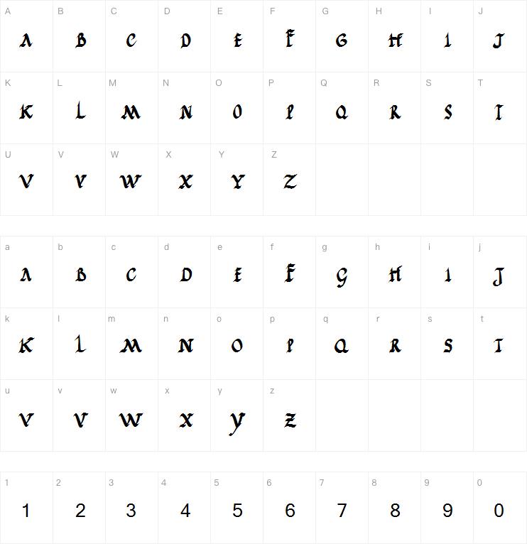 JGJ Roman Rustic字体