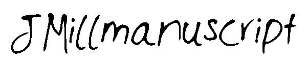 JMillmanuscript字体