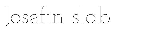 Josefin slab字体