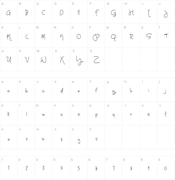 Joy Like Sunshine Through My Windowpane字体