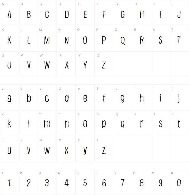 Justaword字体