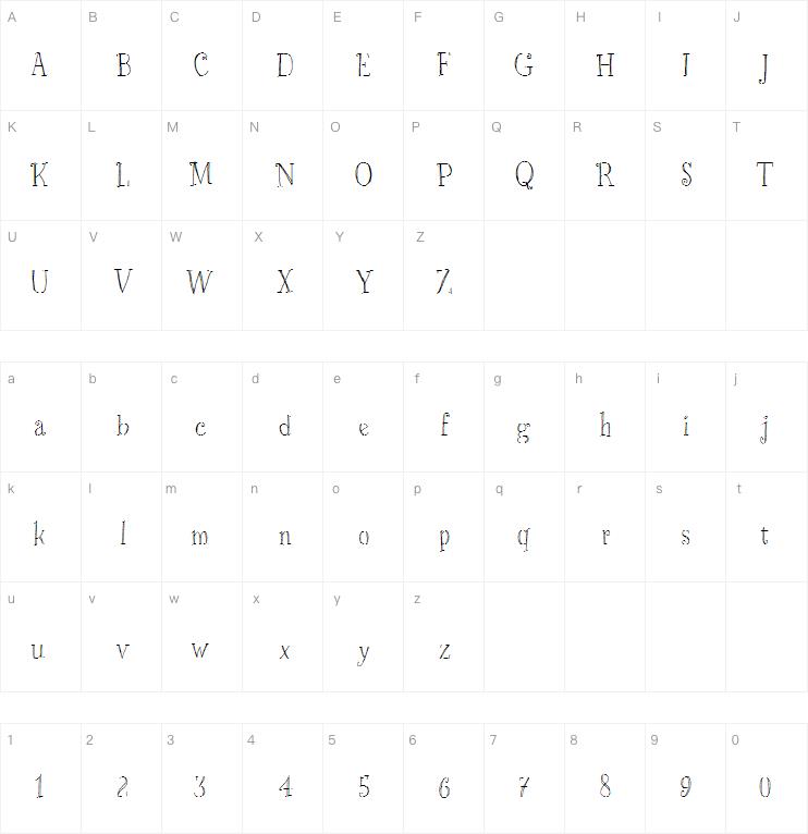 Just Skinny字体