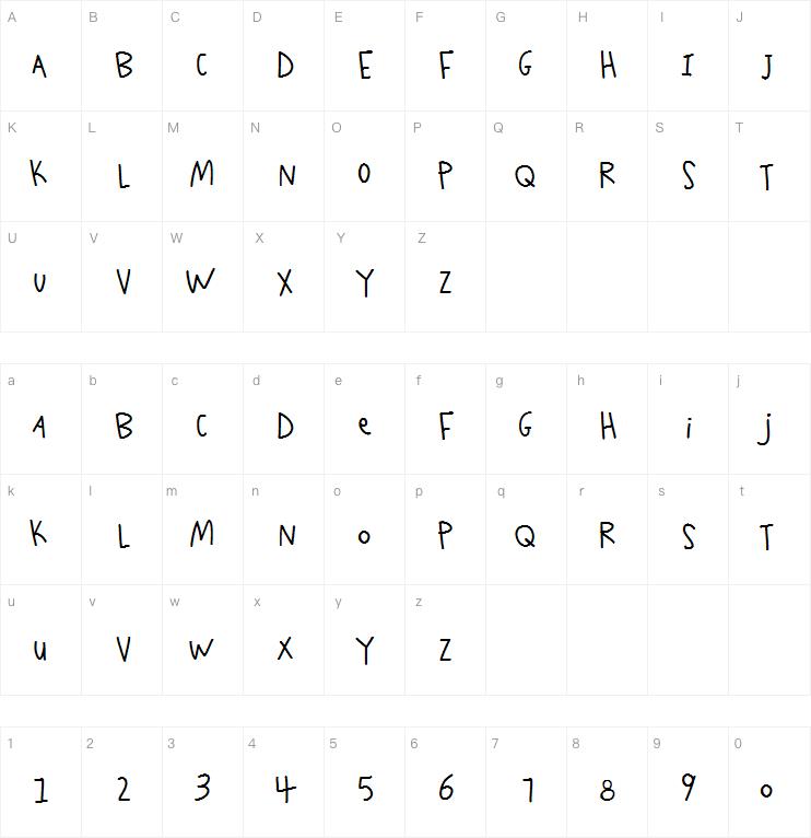 K26 Scribble Scrawl字体