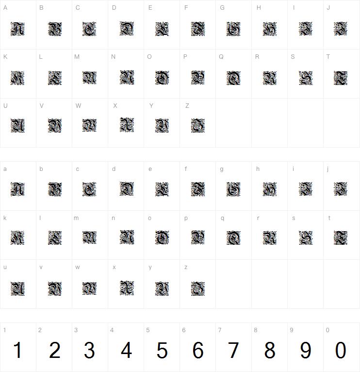 Kanzlei Initialen字体