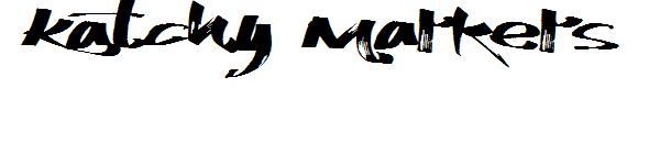 Katchy Markers字体