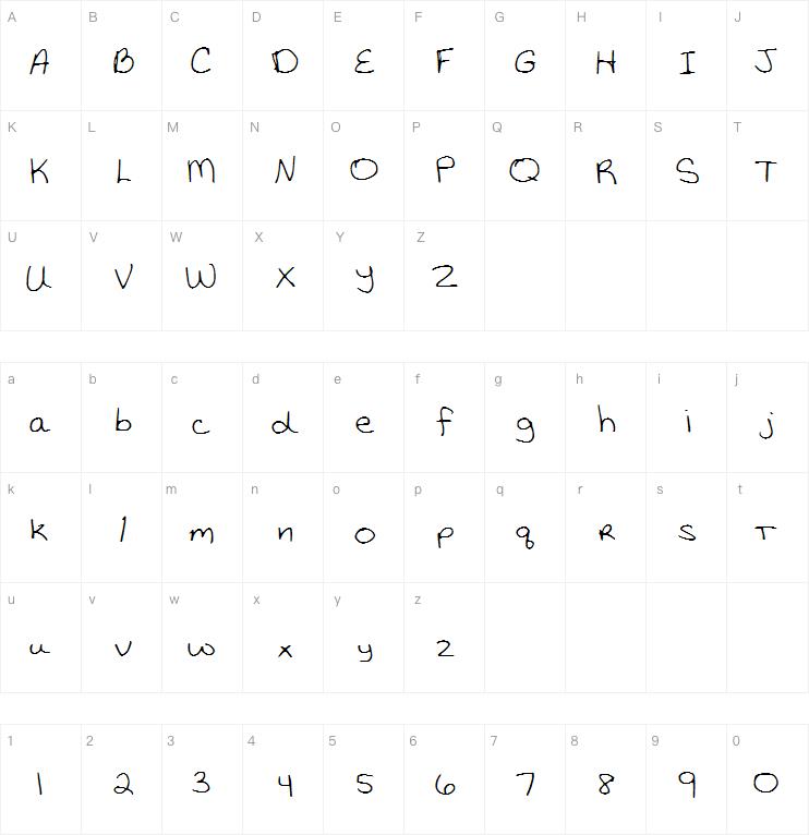 Katie Thompsons Handwriting字体
