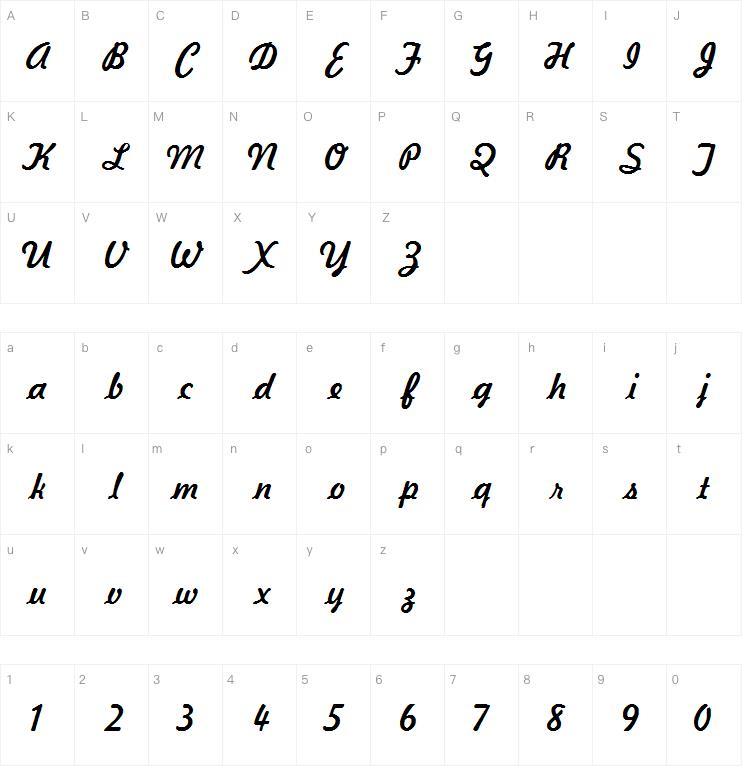 Kavaler Kursive字体