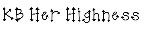 KB Her Highness字体