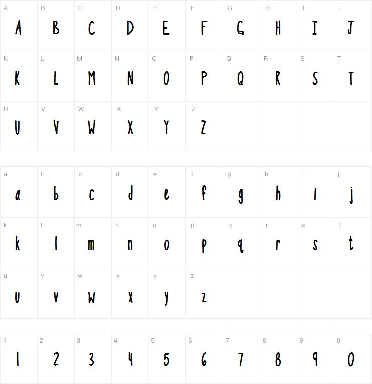 KB So Thinteresting字体