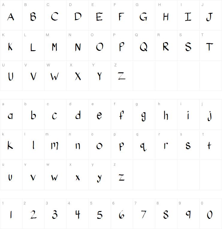 KB Stylographic字体