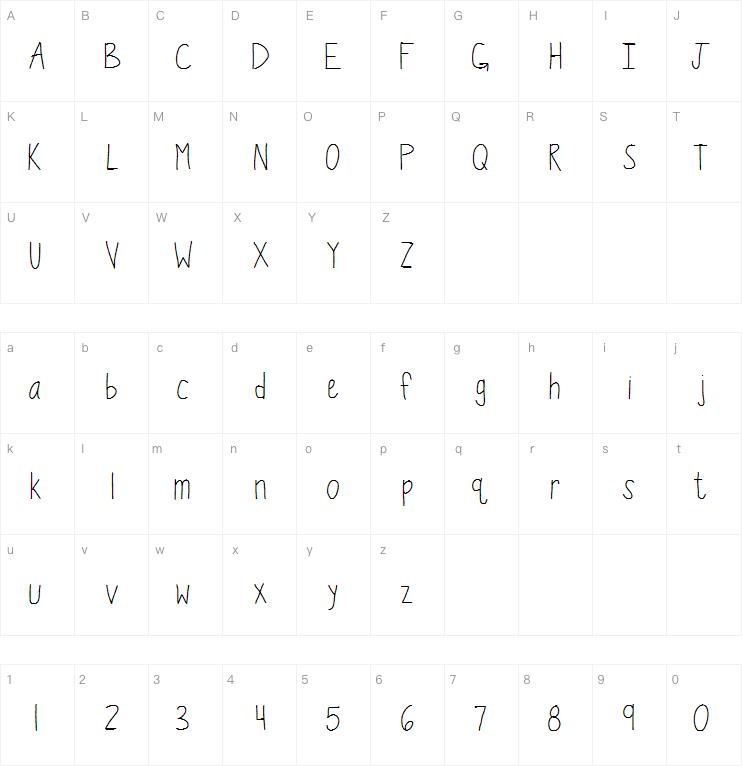 KB Wiggle Worm字体