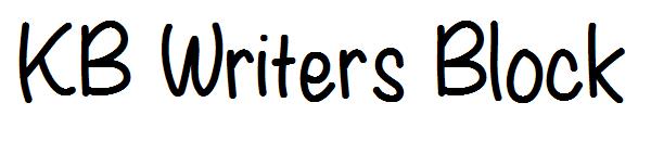 KB Writers Block字体