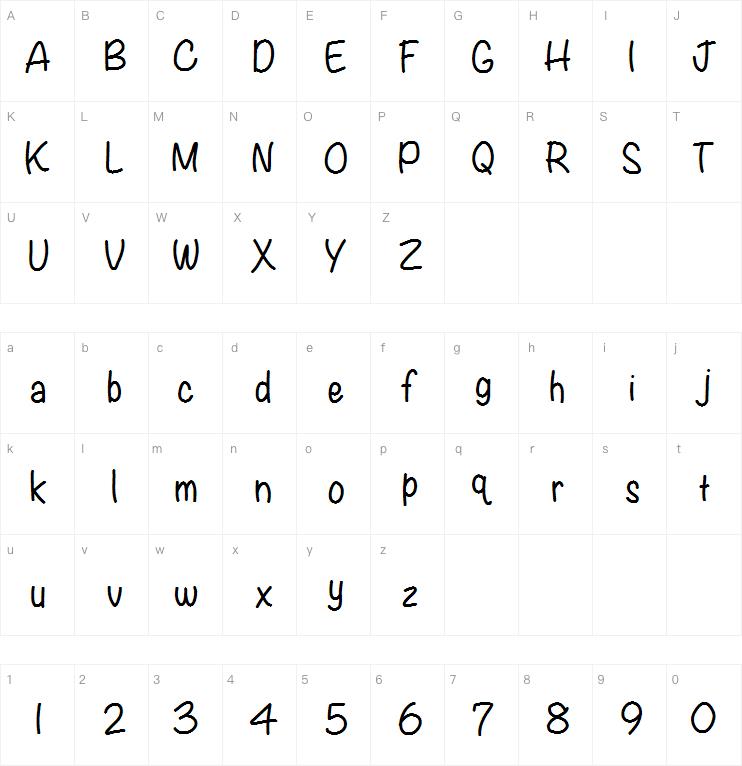 KB Writers Block字体