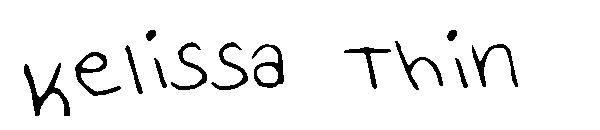 Kelissa Thin字体