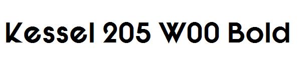 Kessel 205 W00 Bold字体