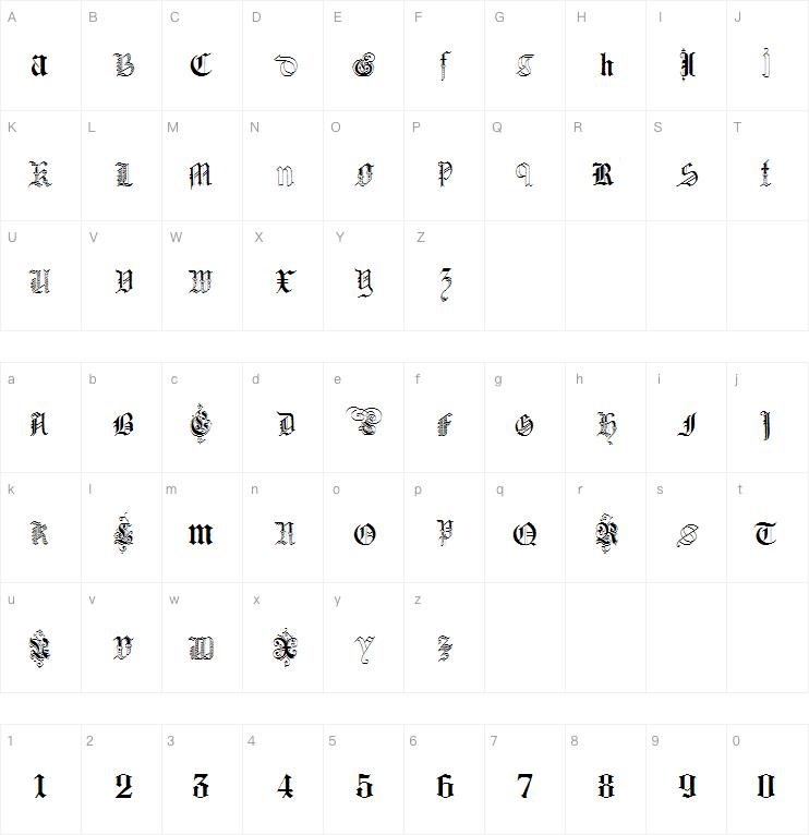 Kidnapped at German Lands Two字体