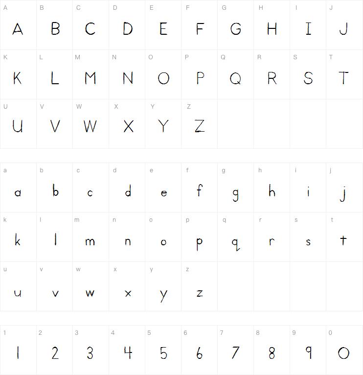 Kid Print字体