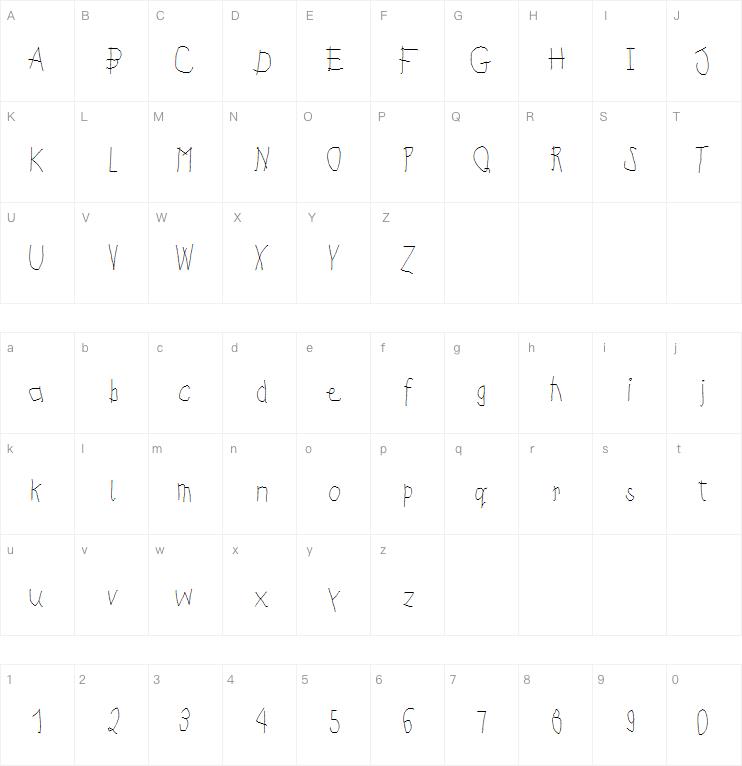 Kids First Print Font字体