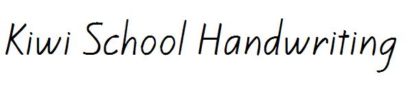 Kiwi School Handwriting