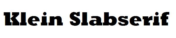 Klein Slabserif字体