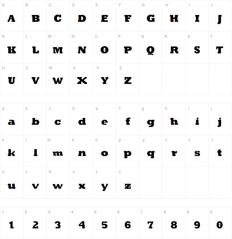 Klein Slabserif字体